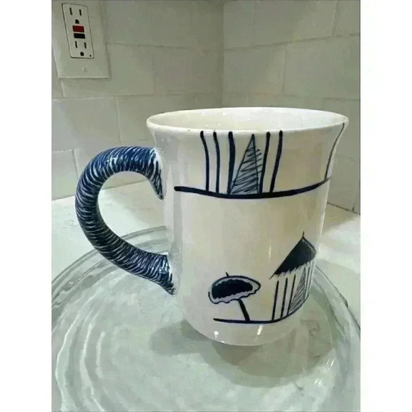 Handpainted for STARBUCKS COFFEE MUG Large STICK HOUSE Cup - Picture 4 of 8